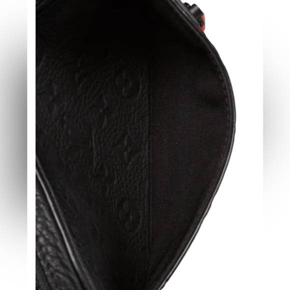 🔥 Black Taurillon Monogram Leather Solar Ray Soft Pochette Volga Belt Bag EUC - Picture 15 of 16